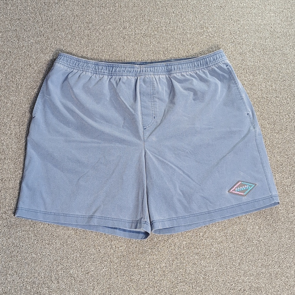 Chubbies Abstractions Compression-Lined Sport Shorts Size XXL - Sun Faded Purple